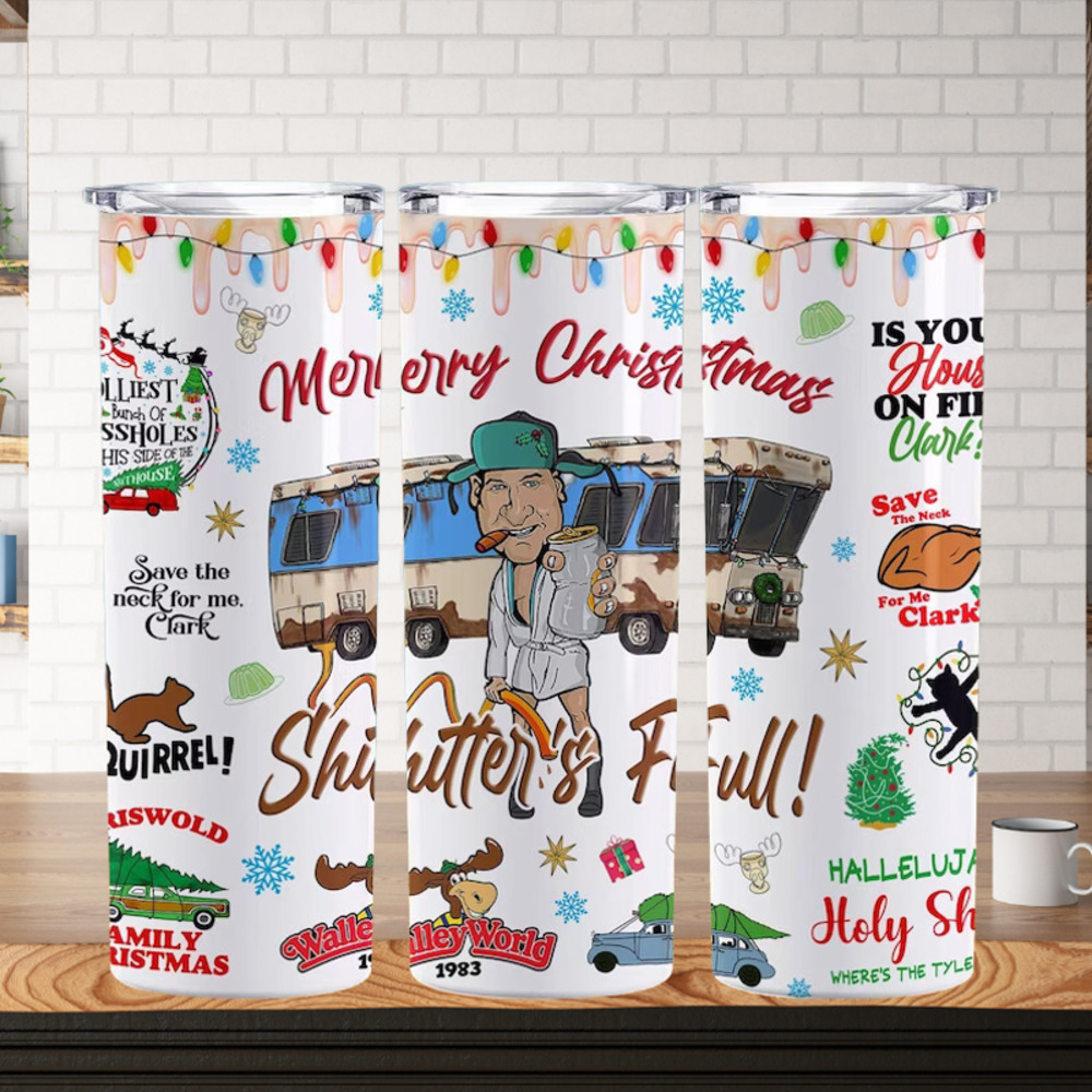 Griswald Christmas Shitters Full 20 Oz Tumbler